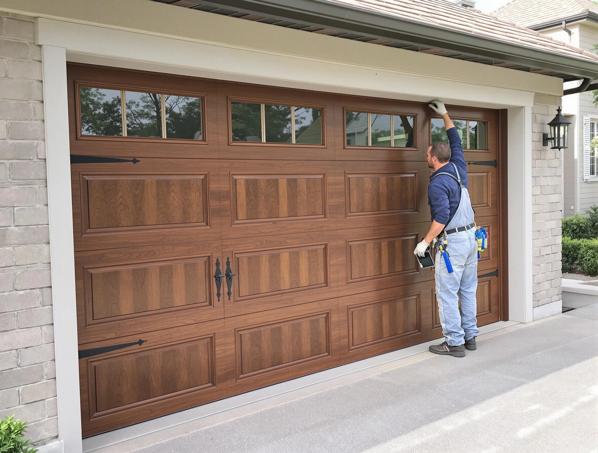 Custom garage door showcase by White House Garage Door Repair in White House