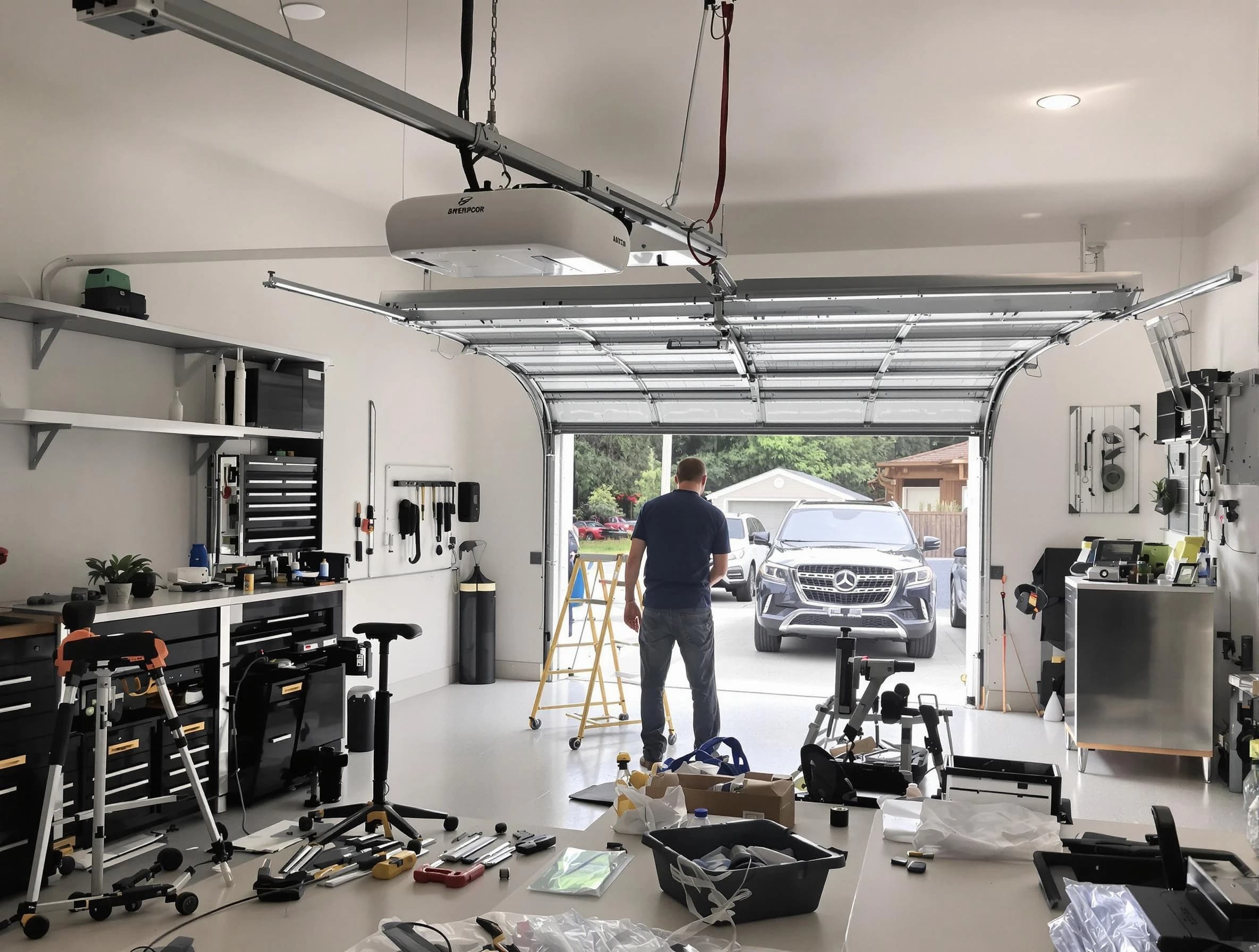 Garage door opener installation by White House Garage Door Repair in White House