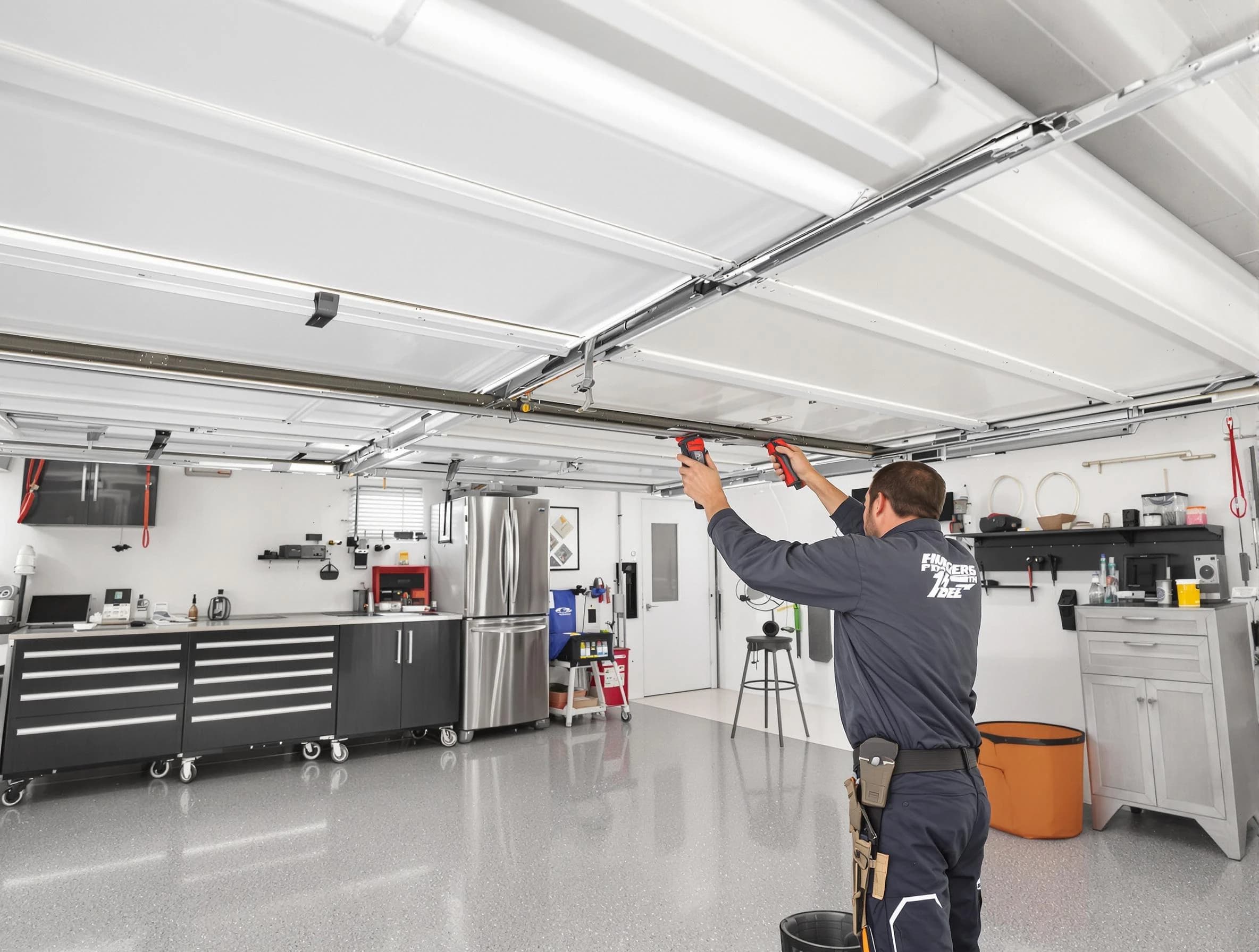 Overhead garage door repair service by White House Garage Door Repair in White House