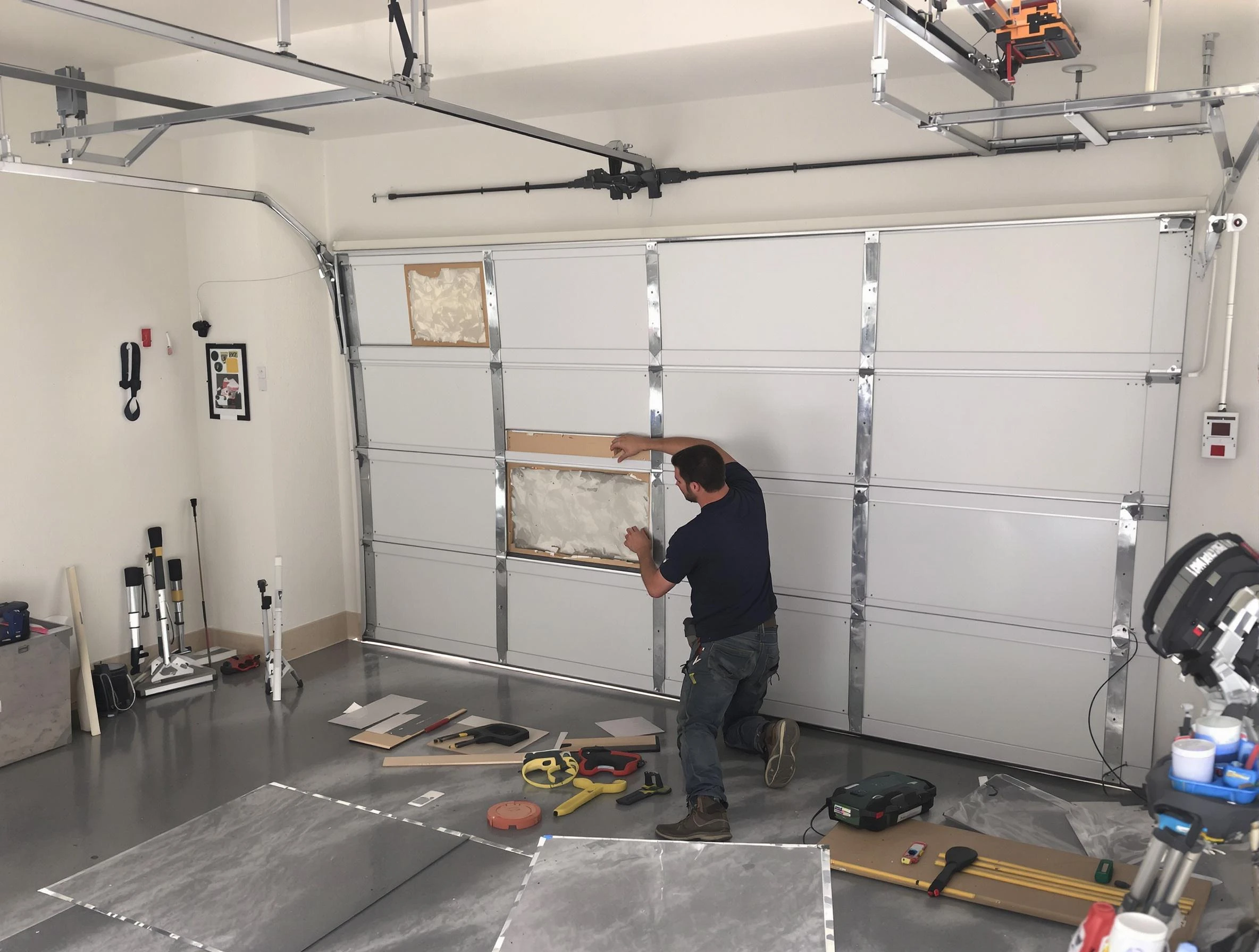 Garage Door Panel Repair in White House