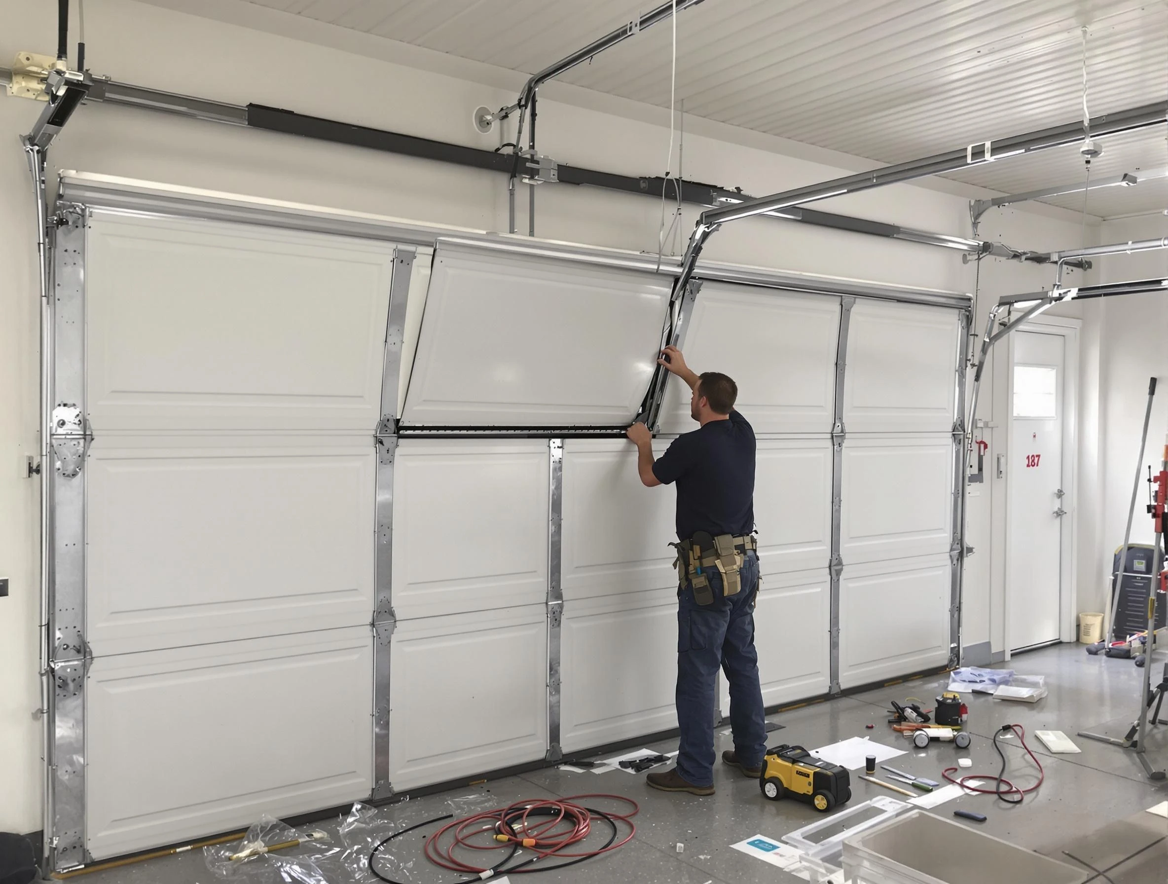 Garage Door Section Replacement in White House