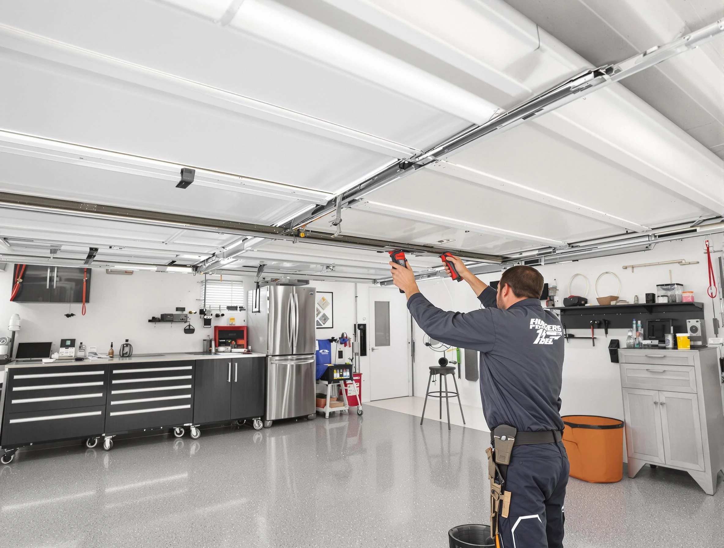 Overhead garage door repair service by White House Garage Door Repair in White House